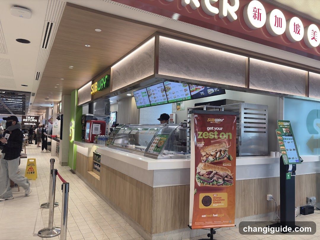 Subway Food Counter in Mall