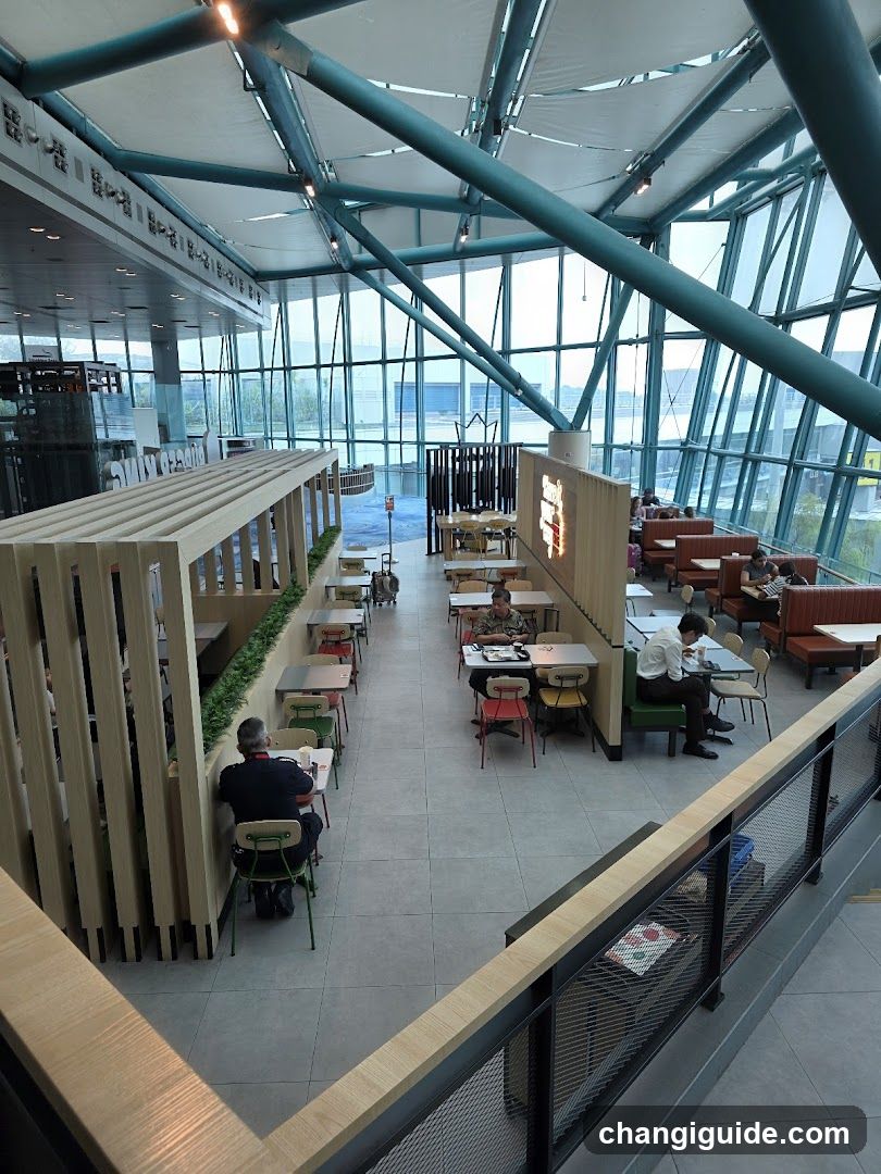 Modern Dining Area with Large Windows