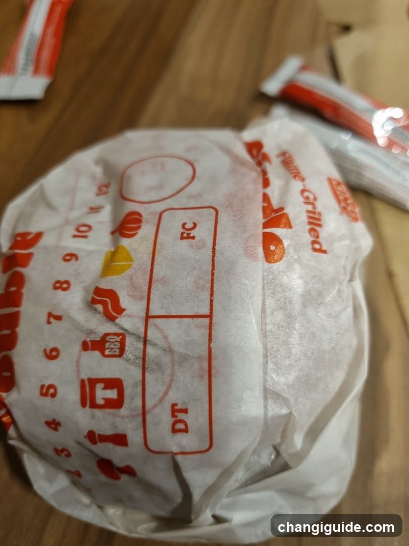Burger in Wrapper