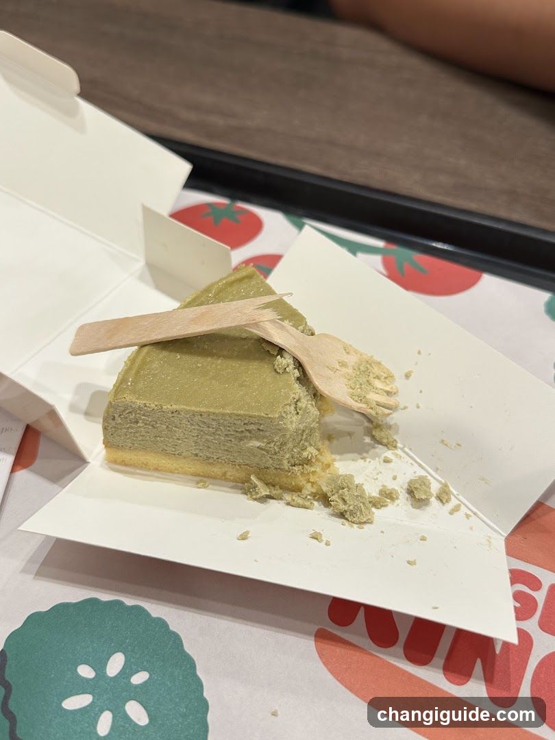 Matcha Cake Slice