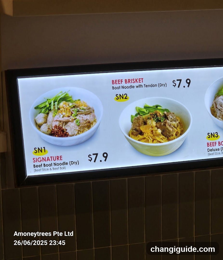 Noodle Menu Display