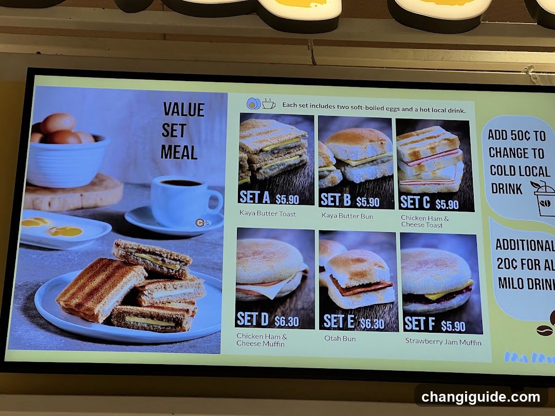 Breakfast Value Set Menu Display