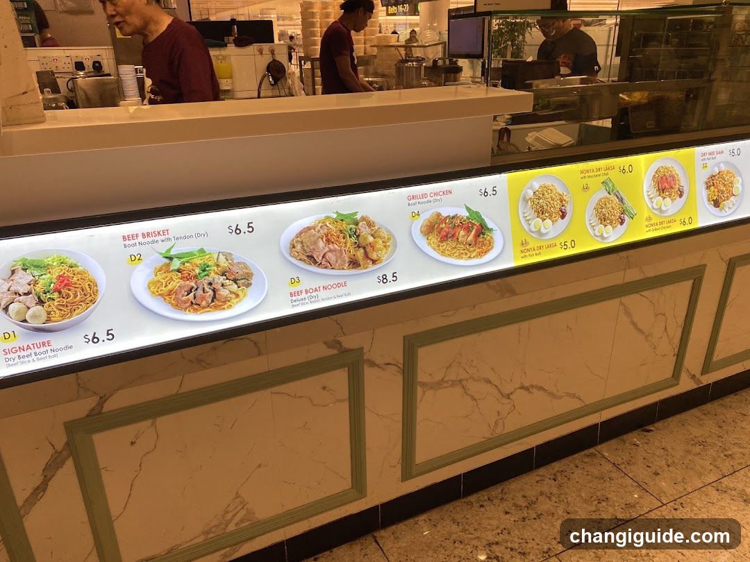 Noodle Menu Display