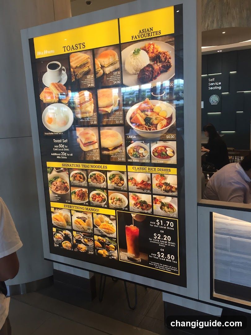 Food Menu Board Display