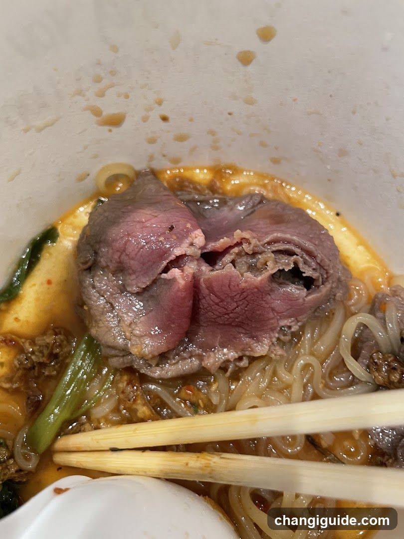 Noodle Bowl with Meat and Vegetables