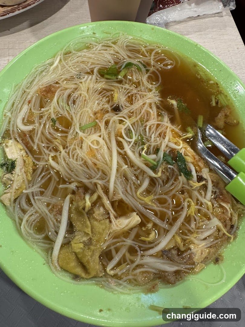 Noodle Dish in Green Bowl