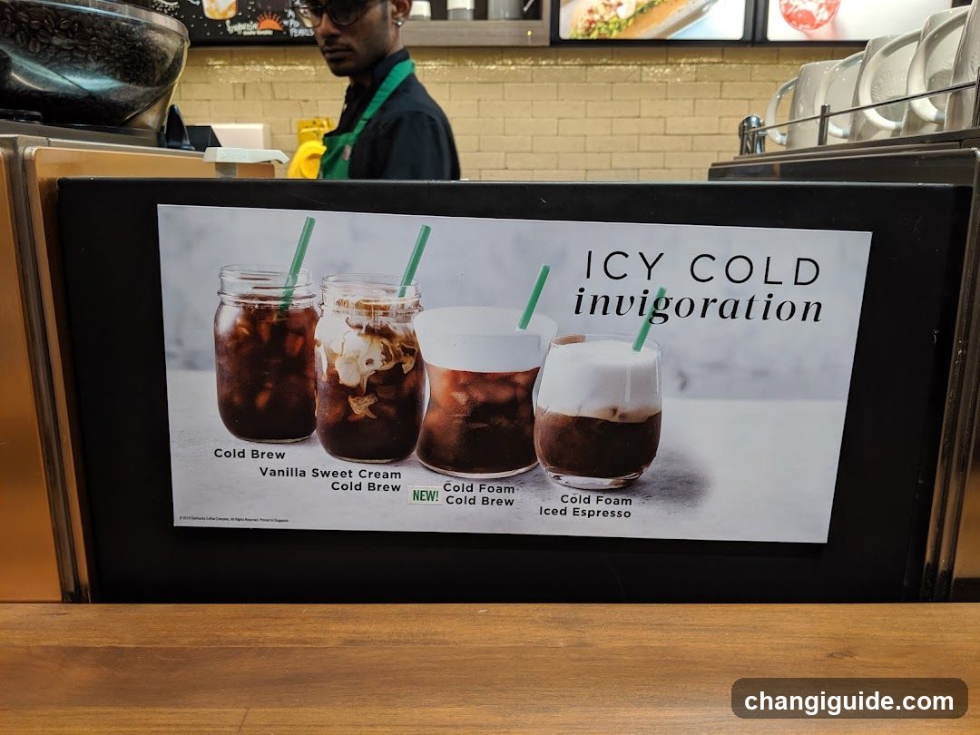 Icy Cold Invigoration Menu Display