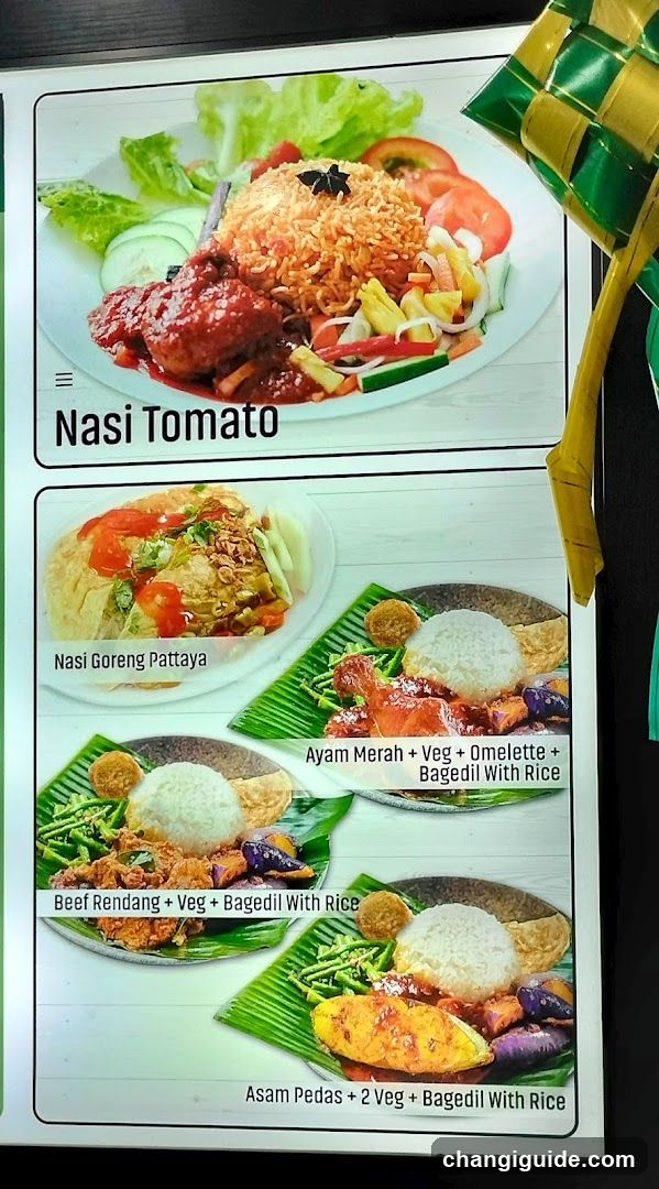 Nasi Tomato Menu Board