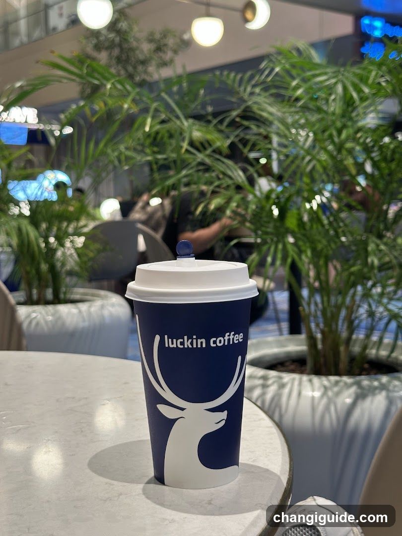 Luckin Coffee Cup on Table