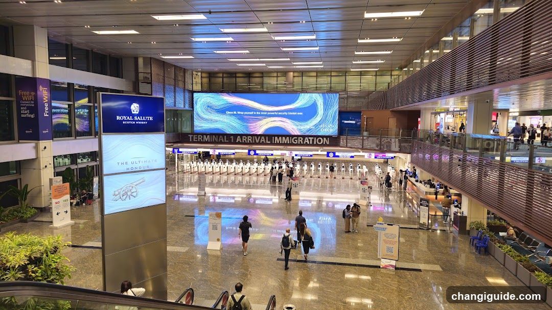 Terminal 1 Arrival Immigration Hallway