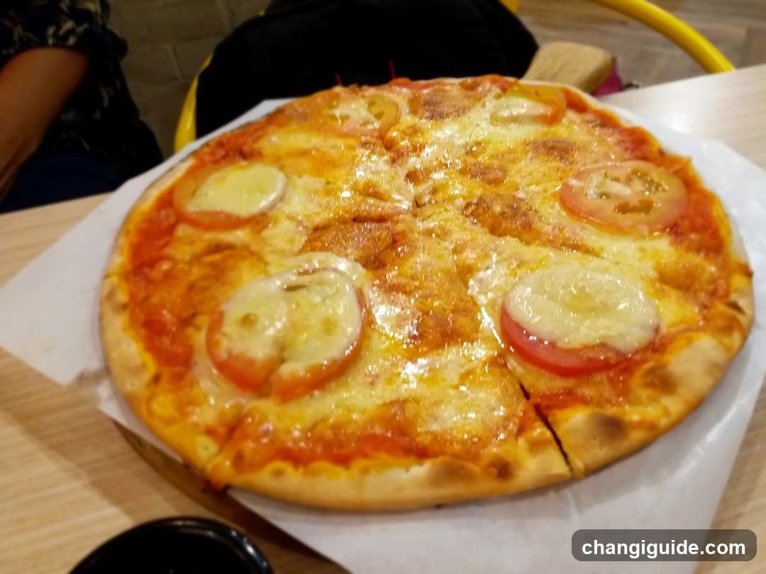 Pizza with Tomato and Cheese Toppings