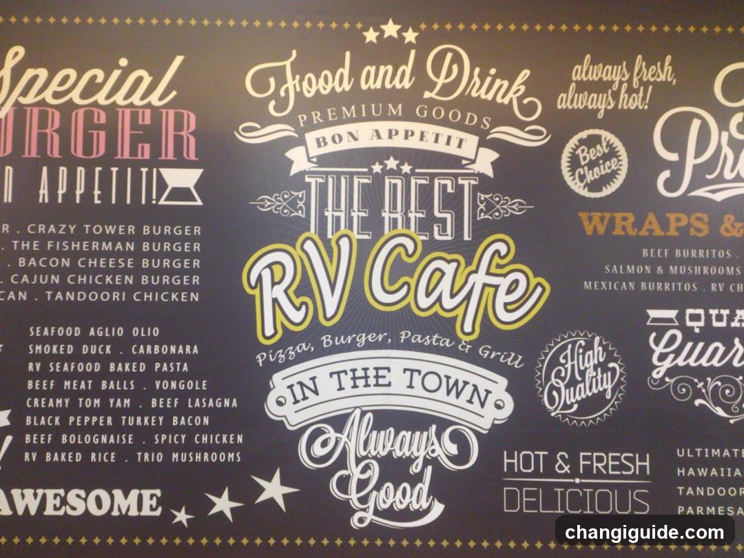 RV Cafe Menu Board