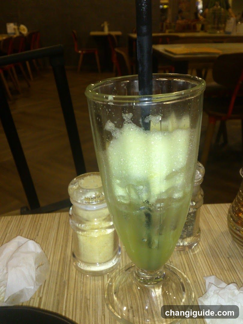 Green Smoothie with Straw