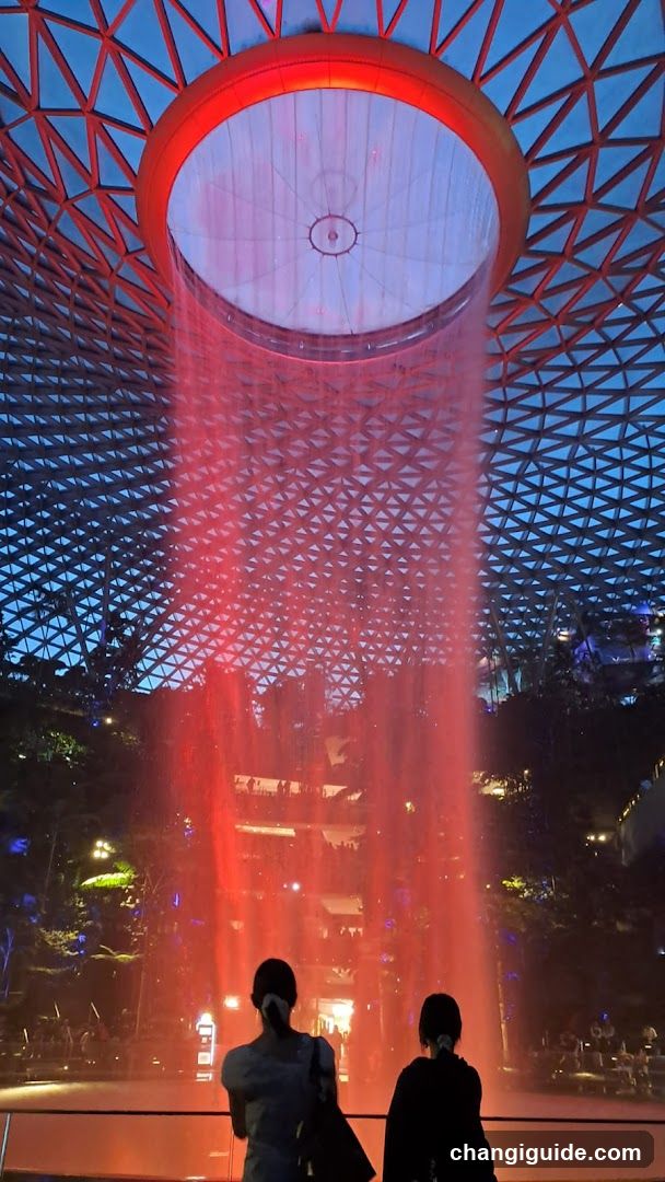 The Rain Vortex at Jewel Changi Airport
