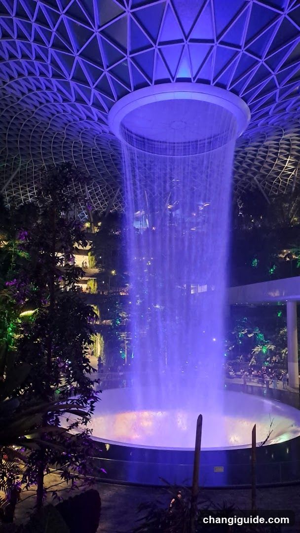 Indoor Waterfall Scene