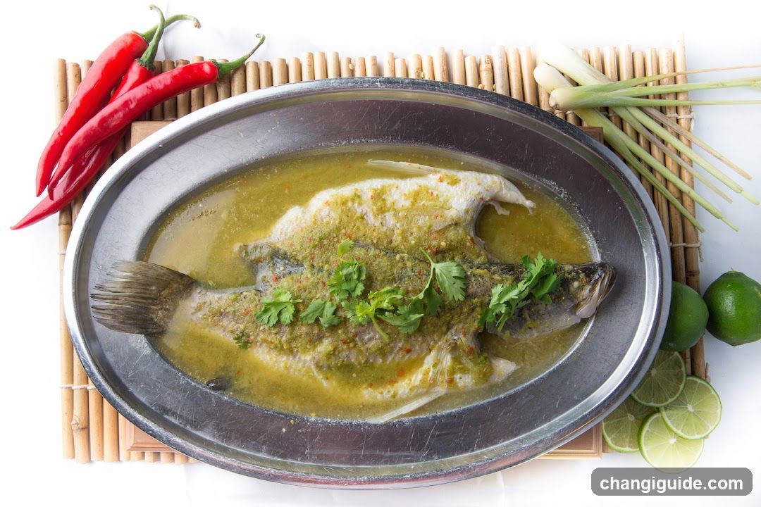 Grilled Fish with Herb Sauce