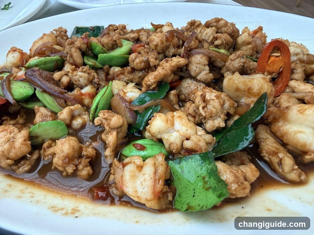 Stir-fried Chicken with Avocado and Chili