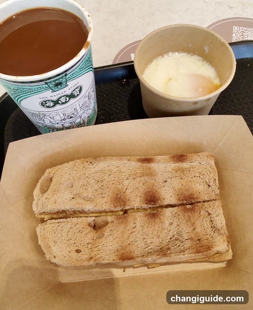 Breakfast Meal with Toast and Coffee