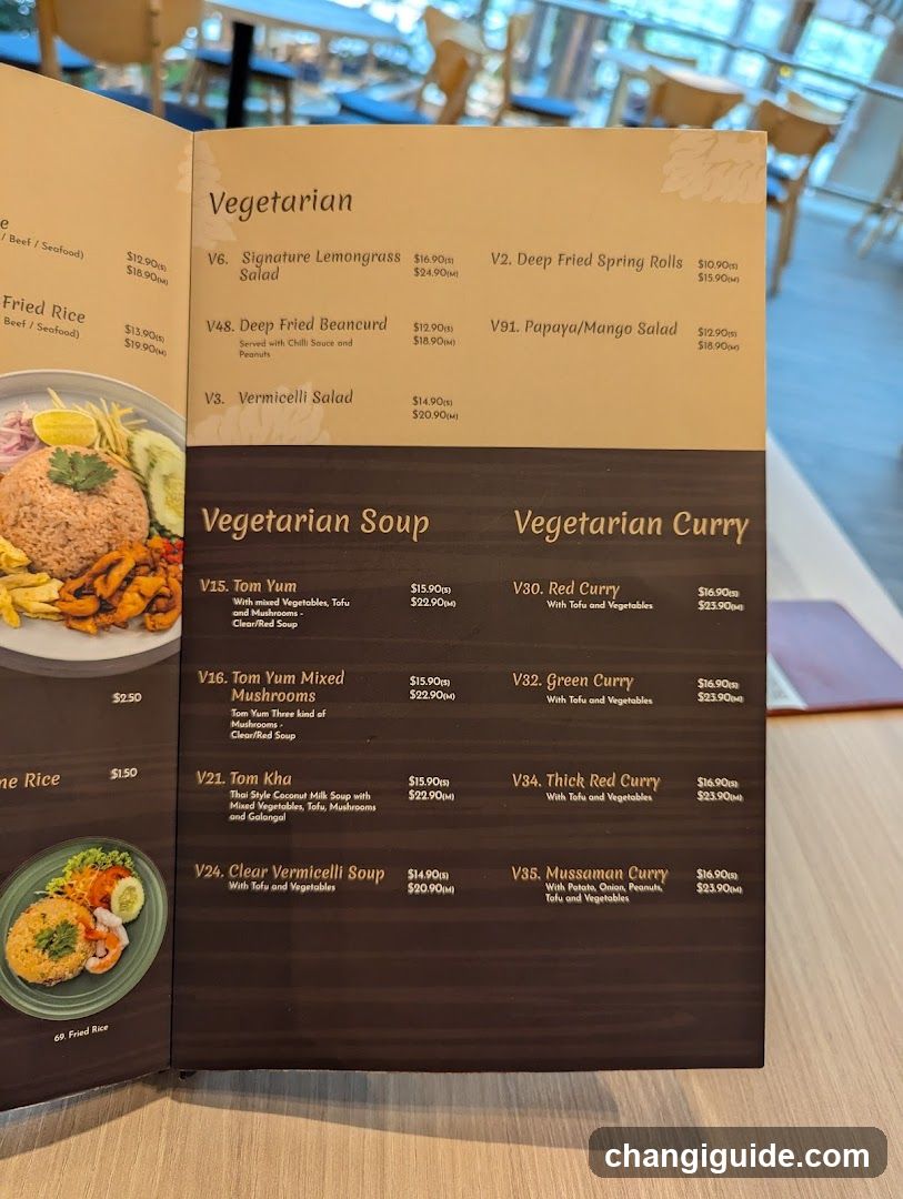Vegetarian Menu