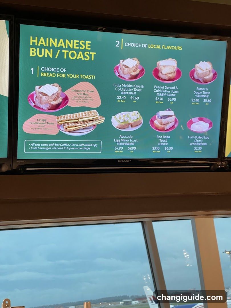 Hainanese Bun / Toast Menu Board