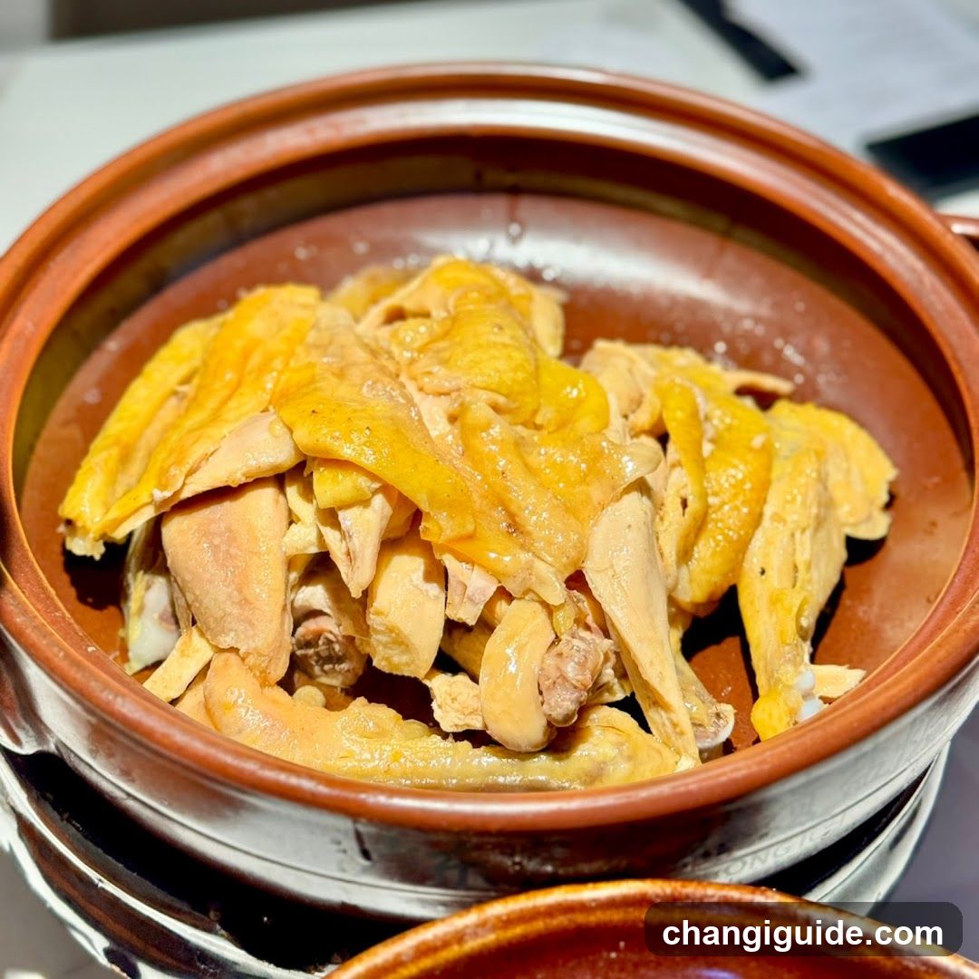 Sliced Chicken in Clay Pot