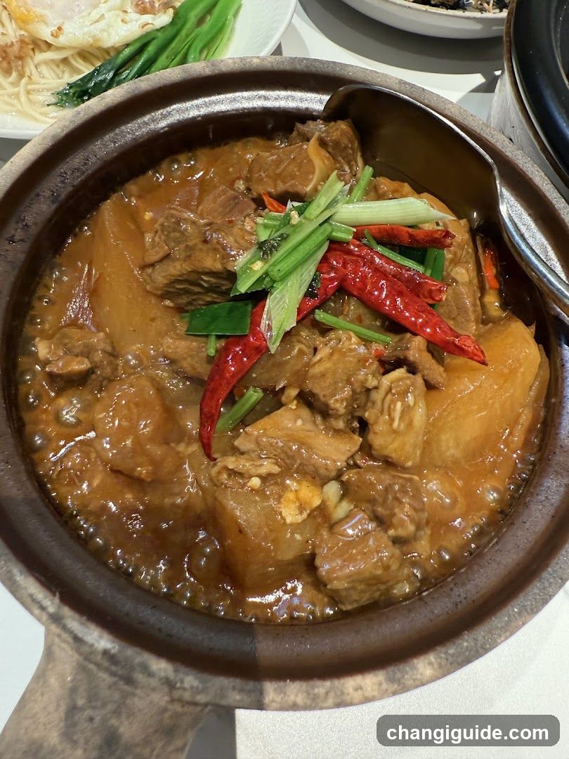 Savory Clay Pot Stew with Chili and Scallions