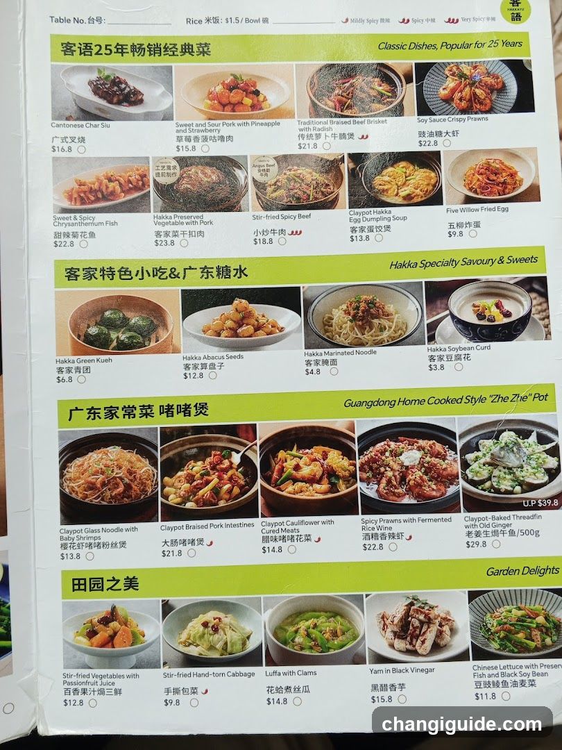 Cantonese & Hakka Cuisine Menu
