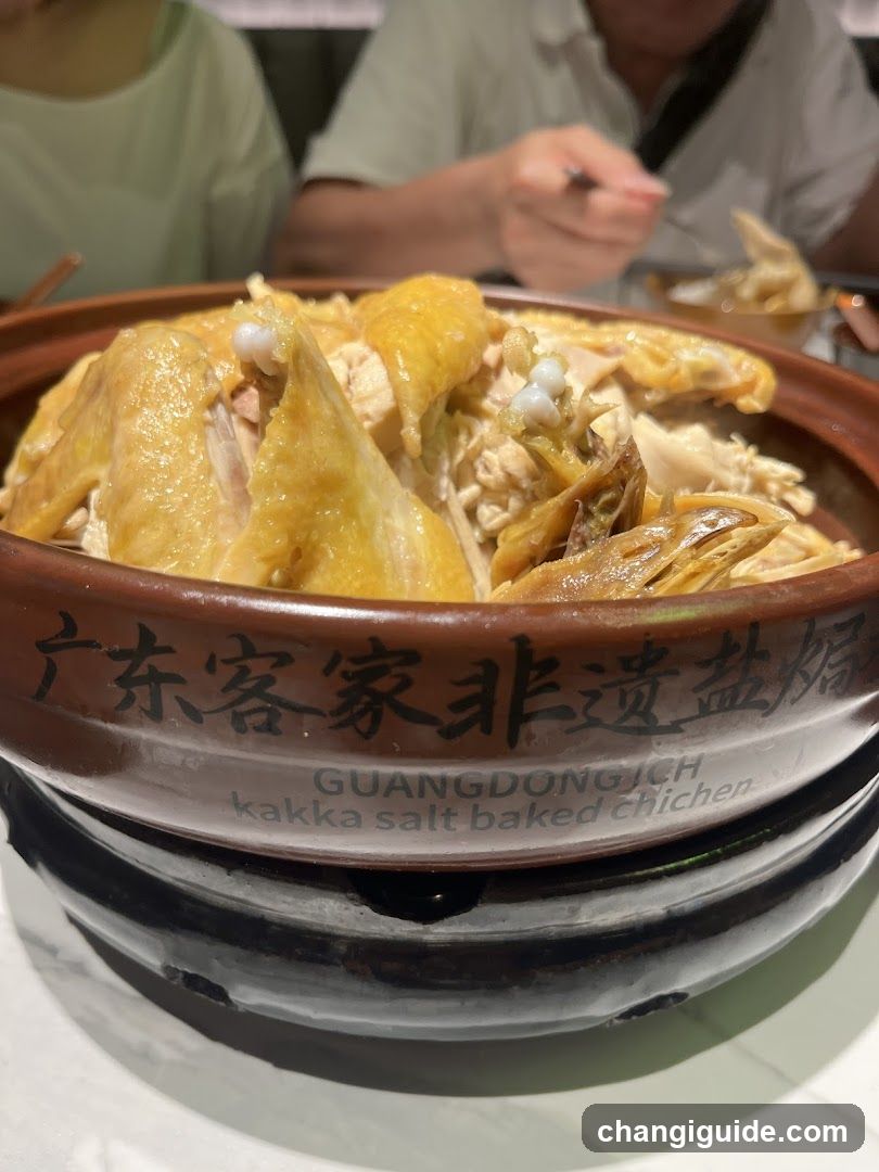 Salt Baked Chicken in Clay Pot