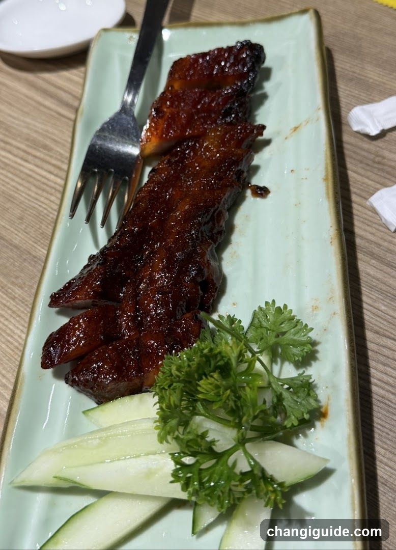 Glazed Meat with Garnish