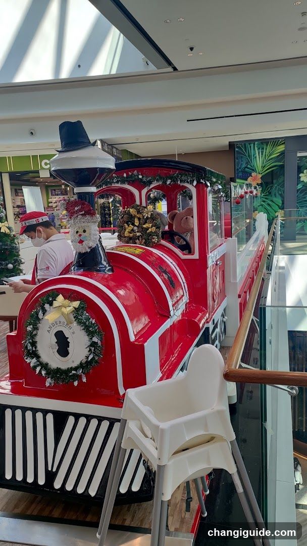 Christmas Train Display in Mall