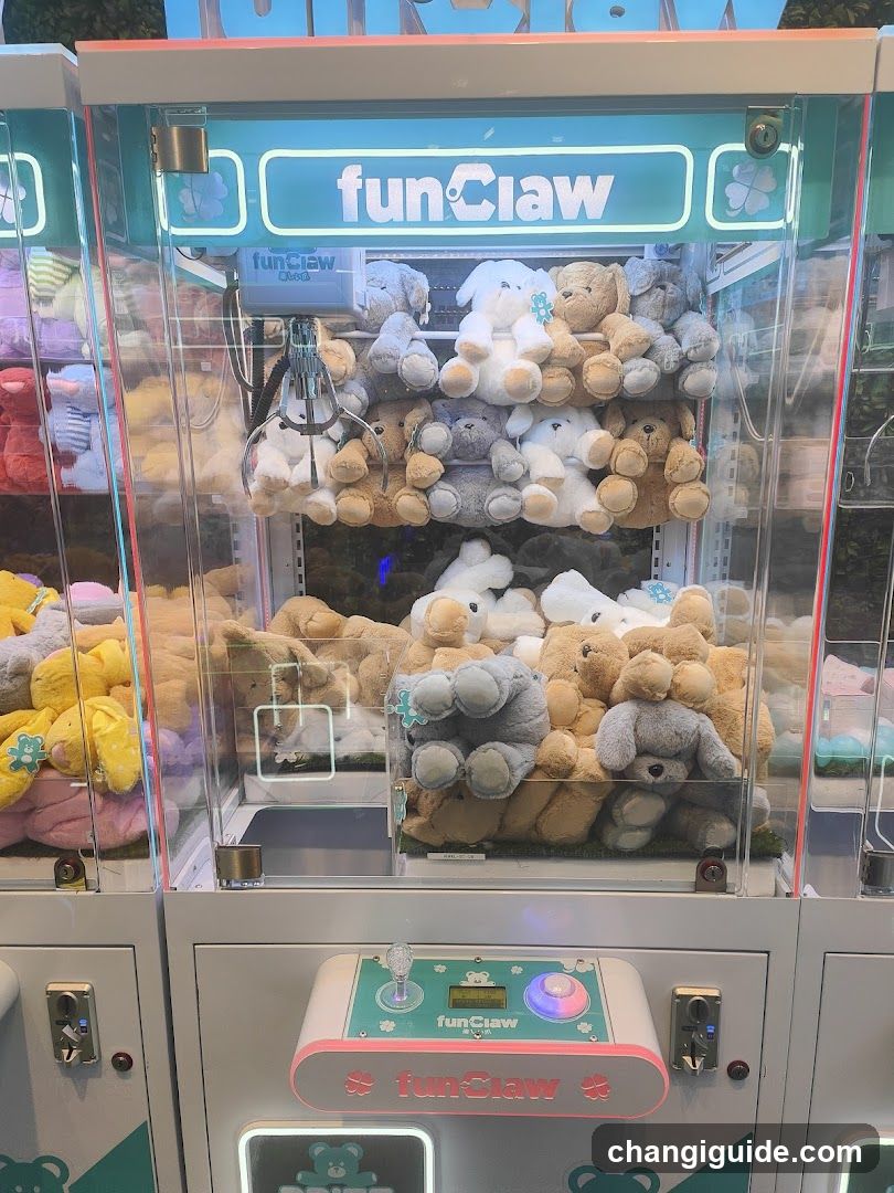 Claw Machine with Stuffed Animals