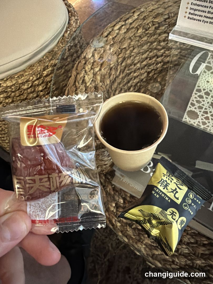 Snacks and Coffee on a Table