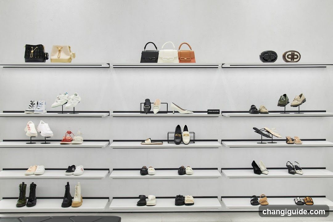 Shoe and Handbag Display Wall