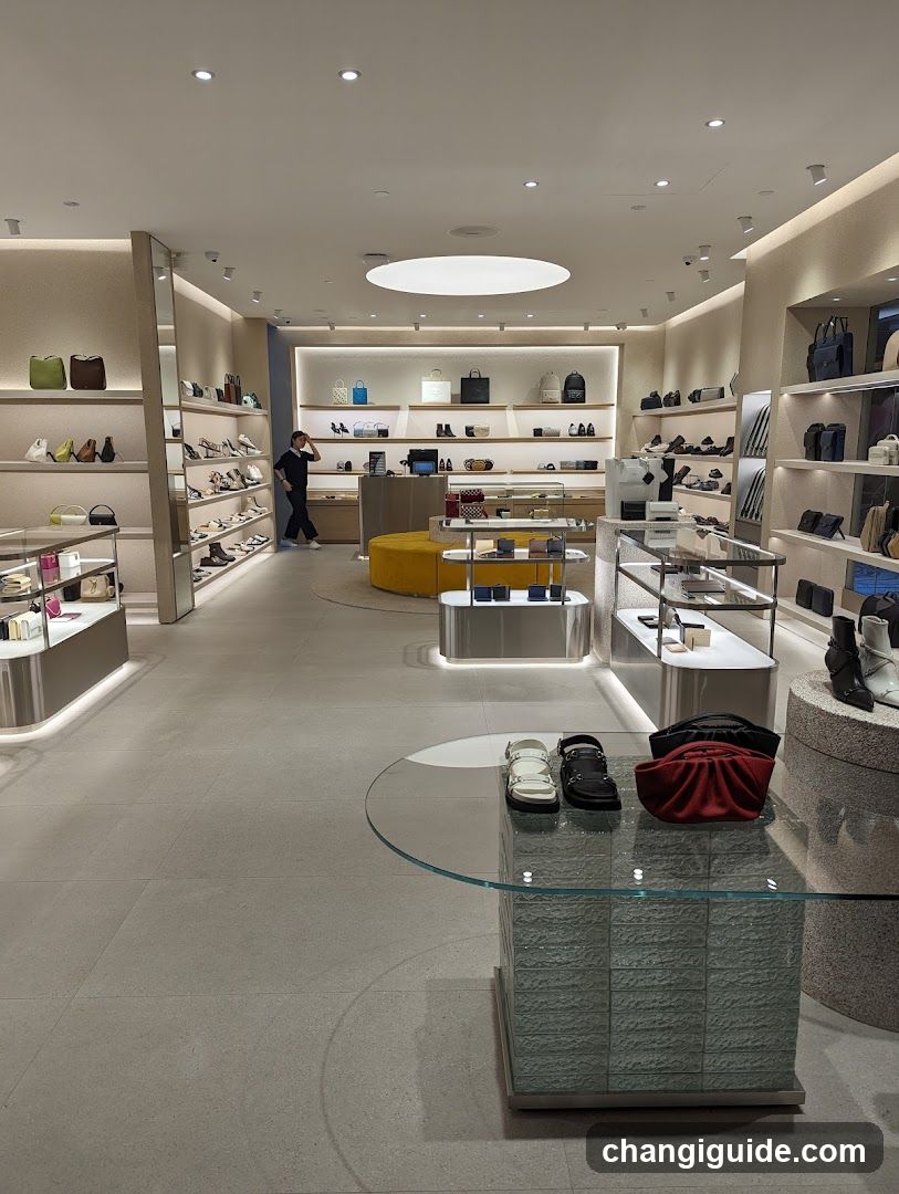 Luxury Footwear and Handbag Store Interior