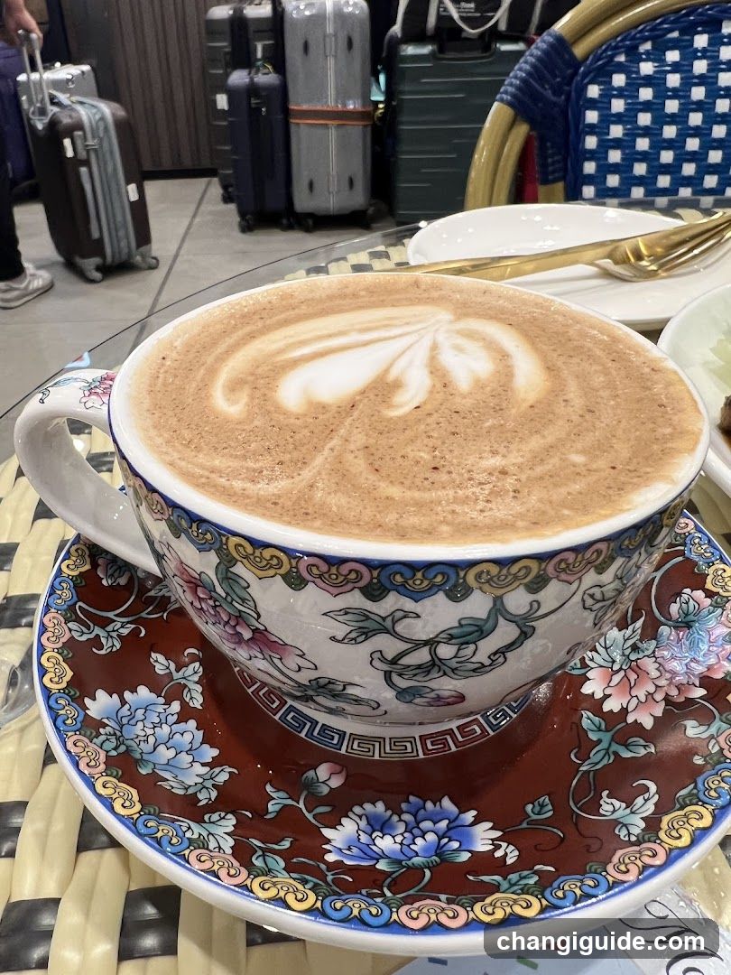 Latte Art Coffee in Decorative Cup
