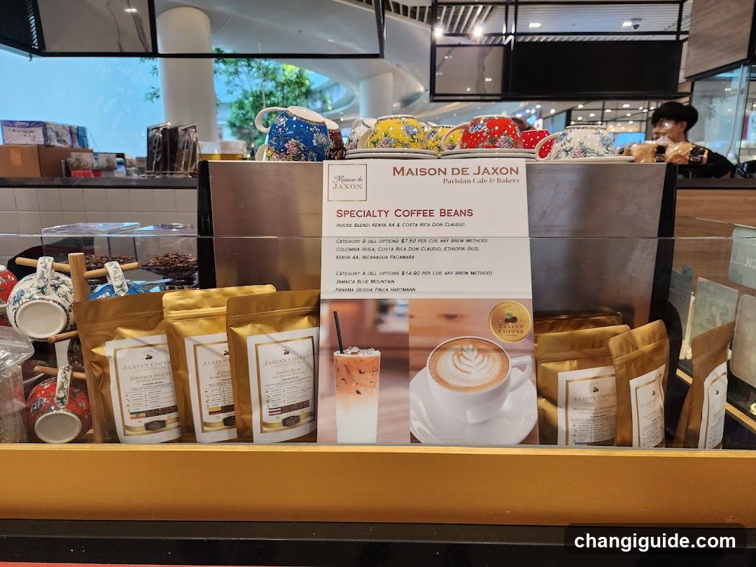 Maison de Jaxon Specialty Coffee Beans Display