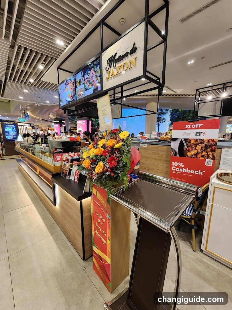 Food Court Interior with Decorations