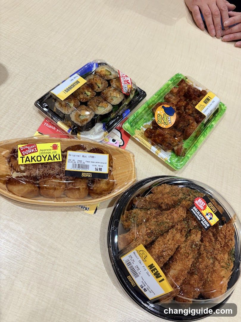 Dokkai Donki Food Items