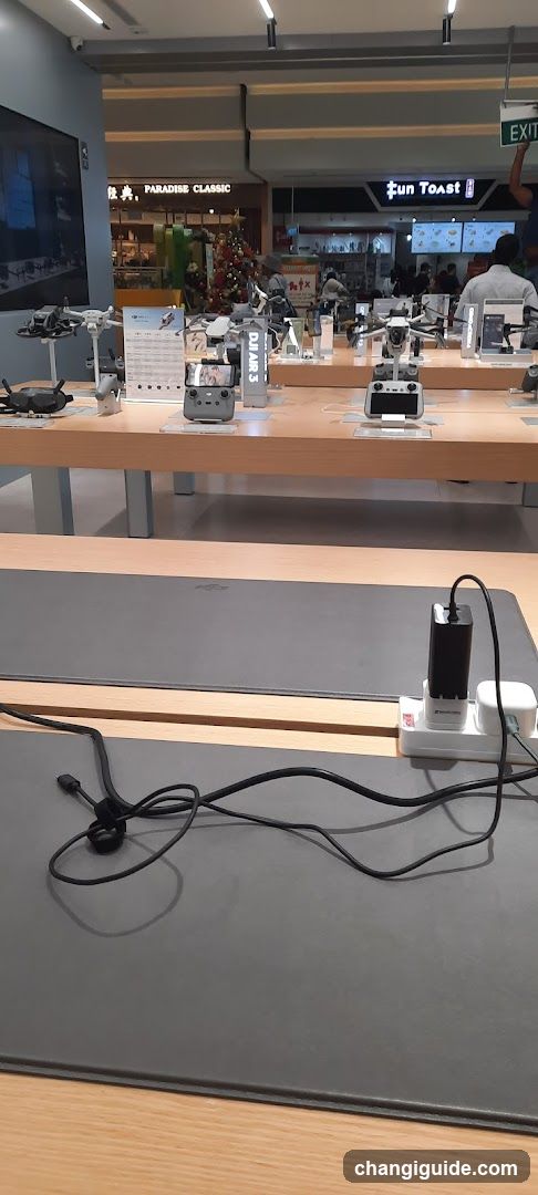 DJI Drone Display Store Interior