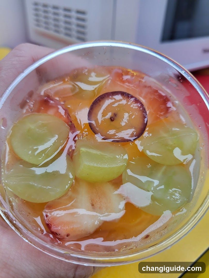 Fruit Dessert in Glass Cup