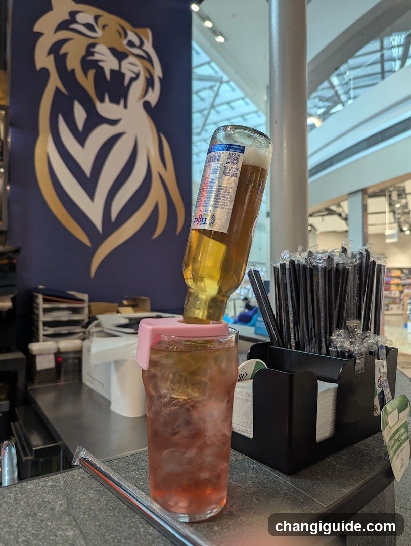 Beverage Setup with Tiger Logo