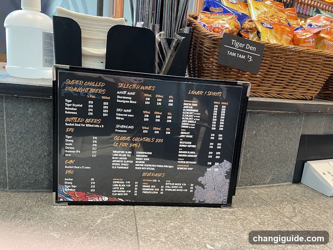 Tiger Den Menu Board