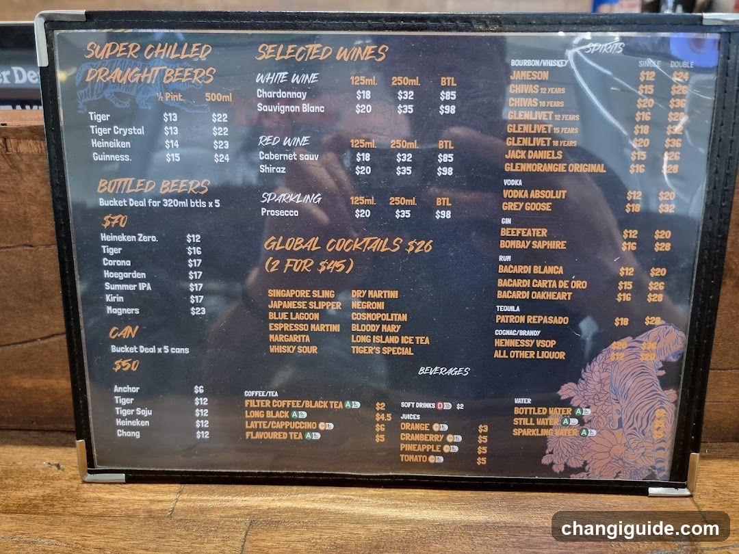 Bar Menu Board