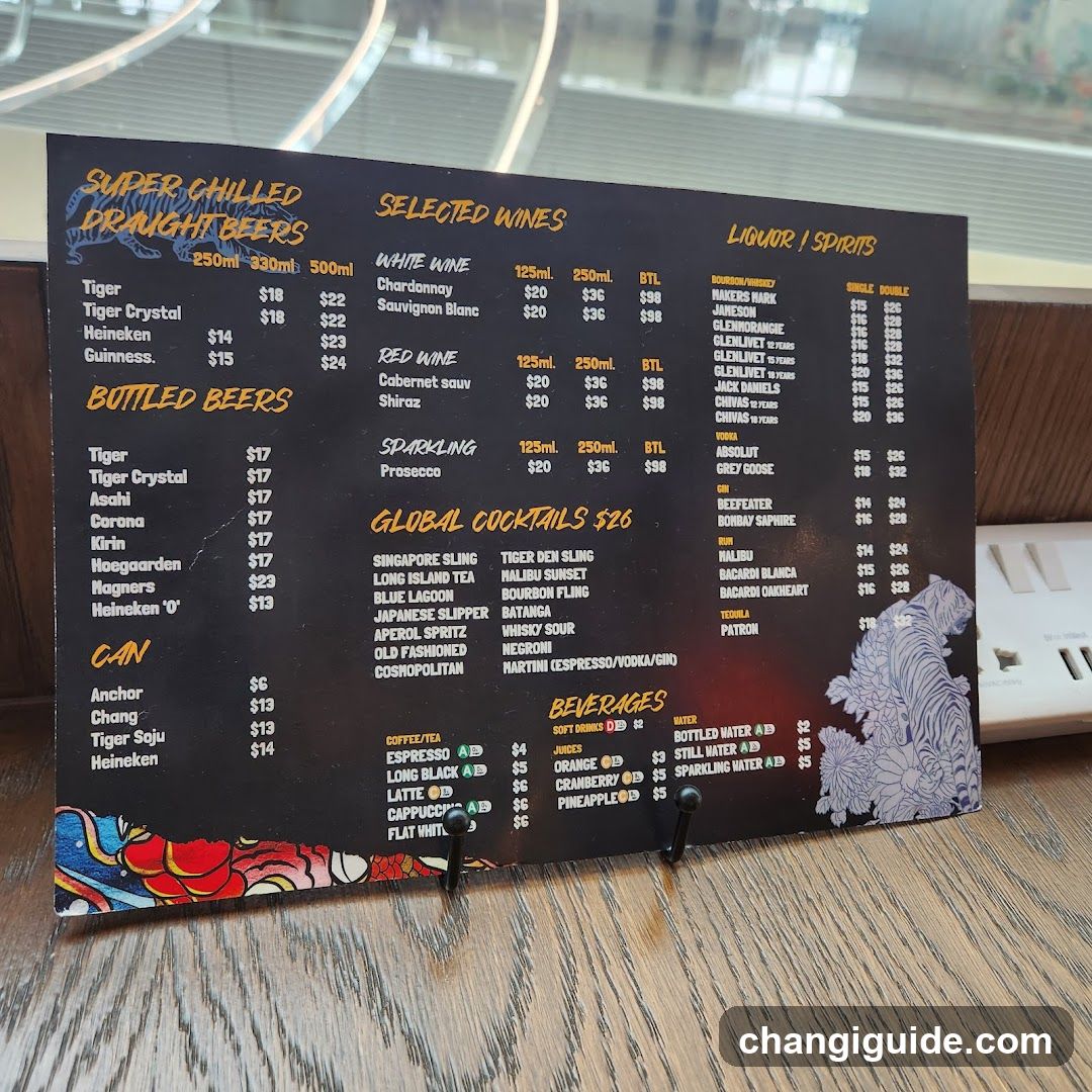 Bar Menu Board