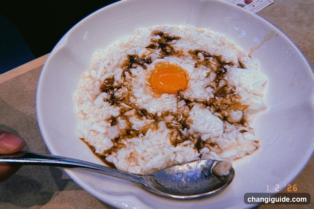 Bowl of Rice with Egg and Sauce