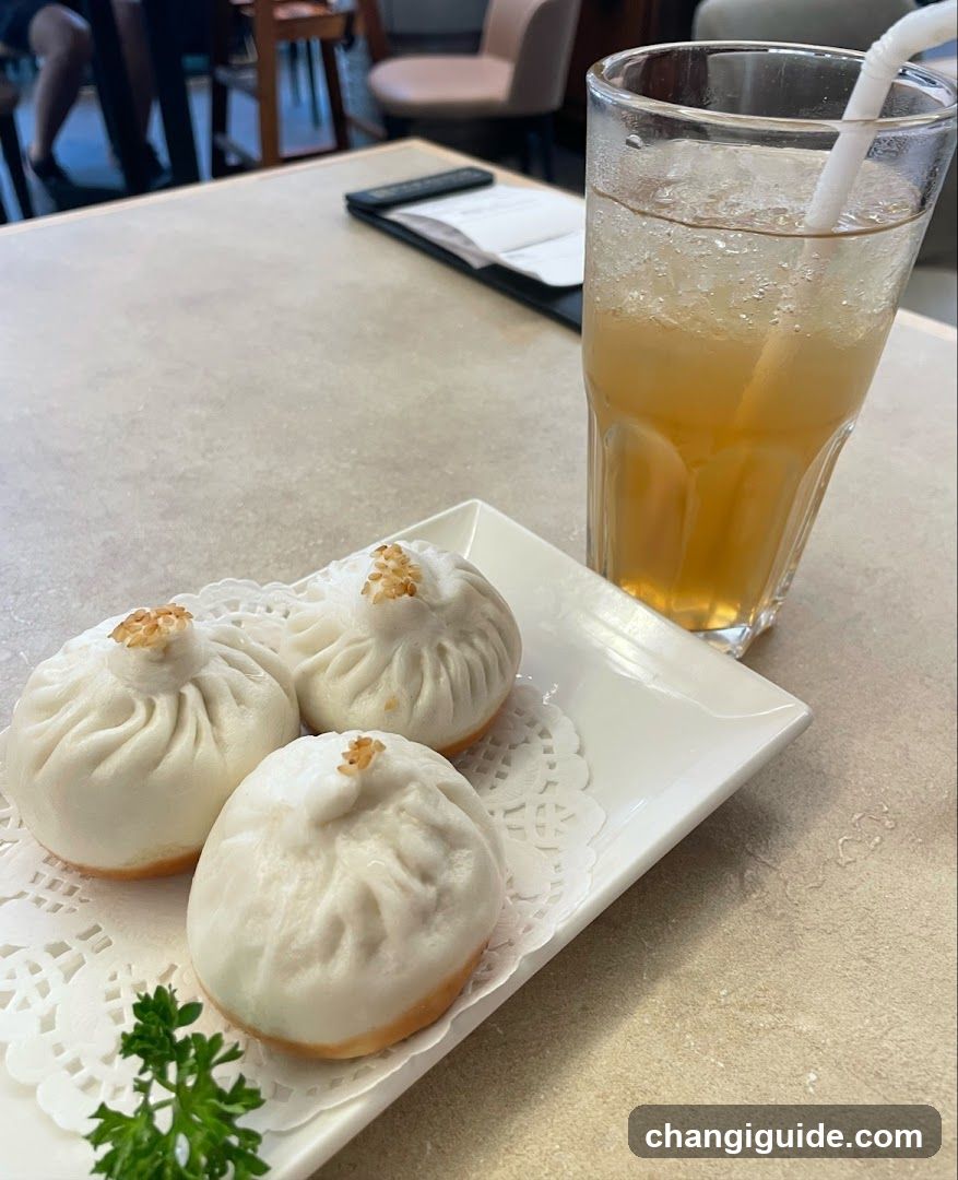 Bun and Drink at Restaurant
