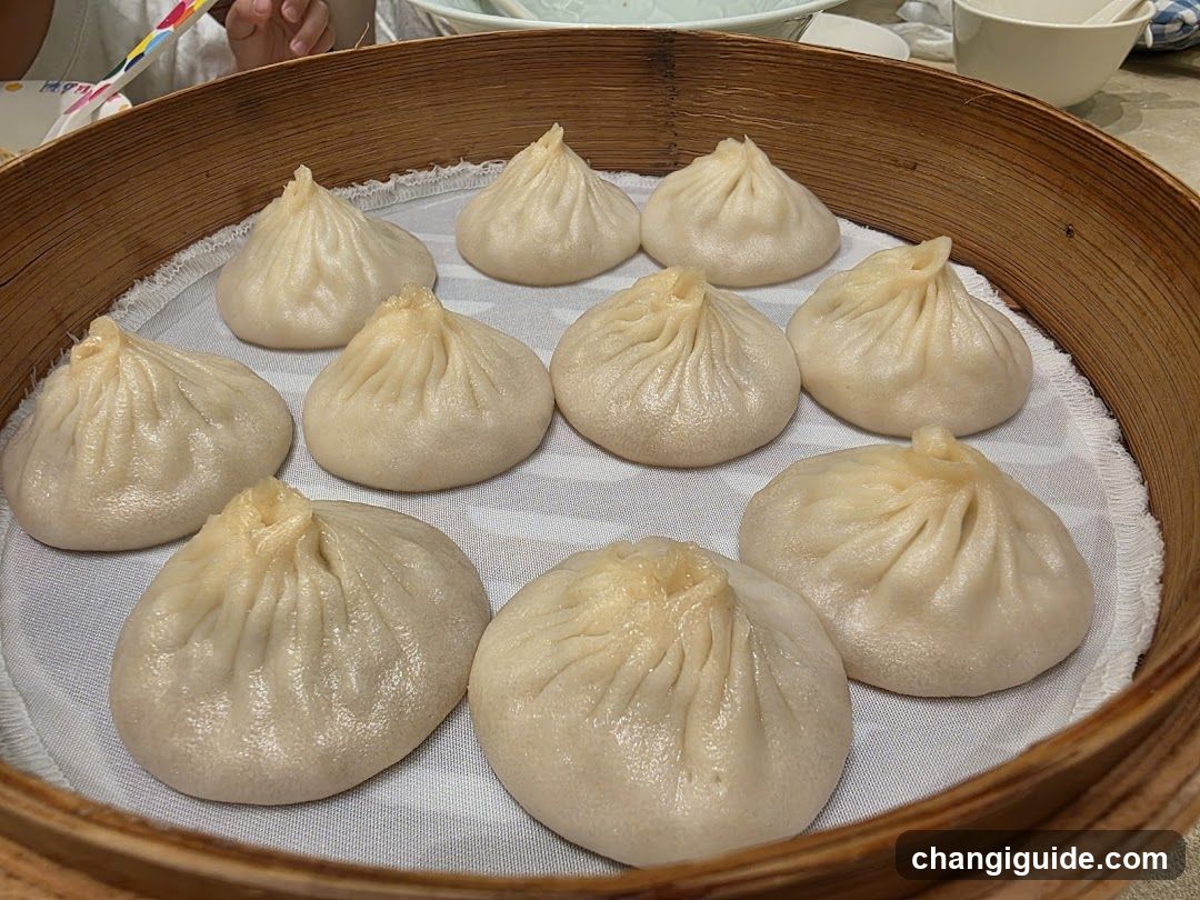 Steamed Buns in Bamboo Steamer