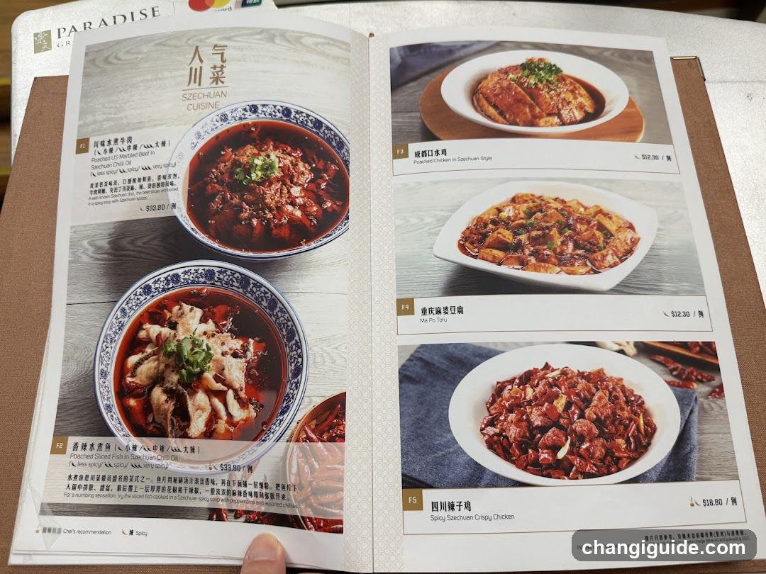 Szechuan Cuisine Menu