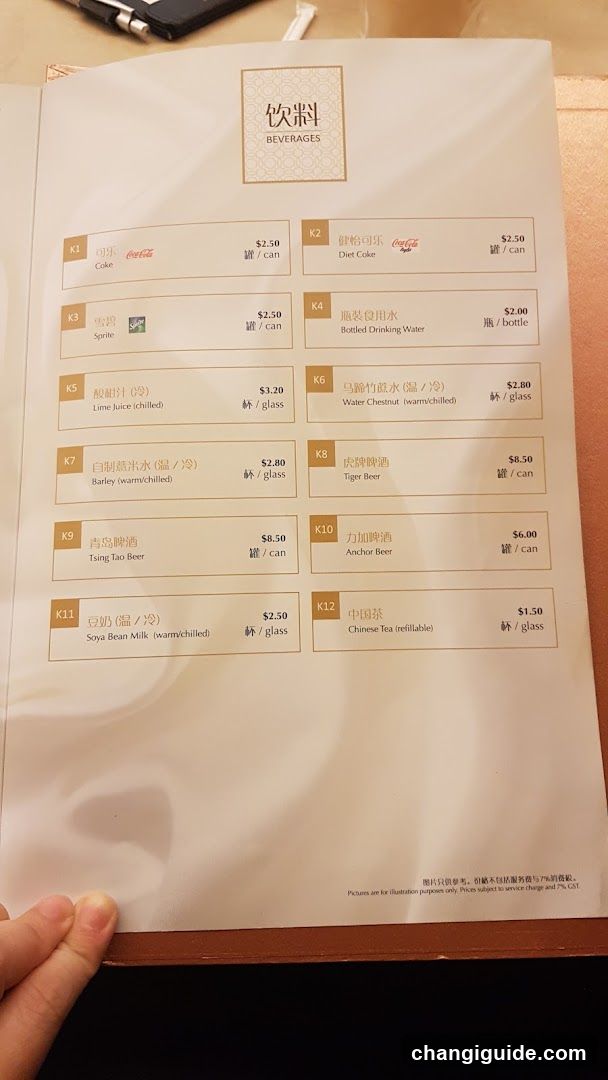 Beverages Menu