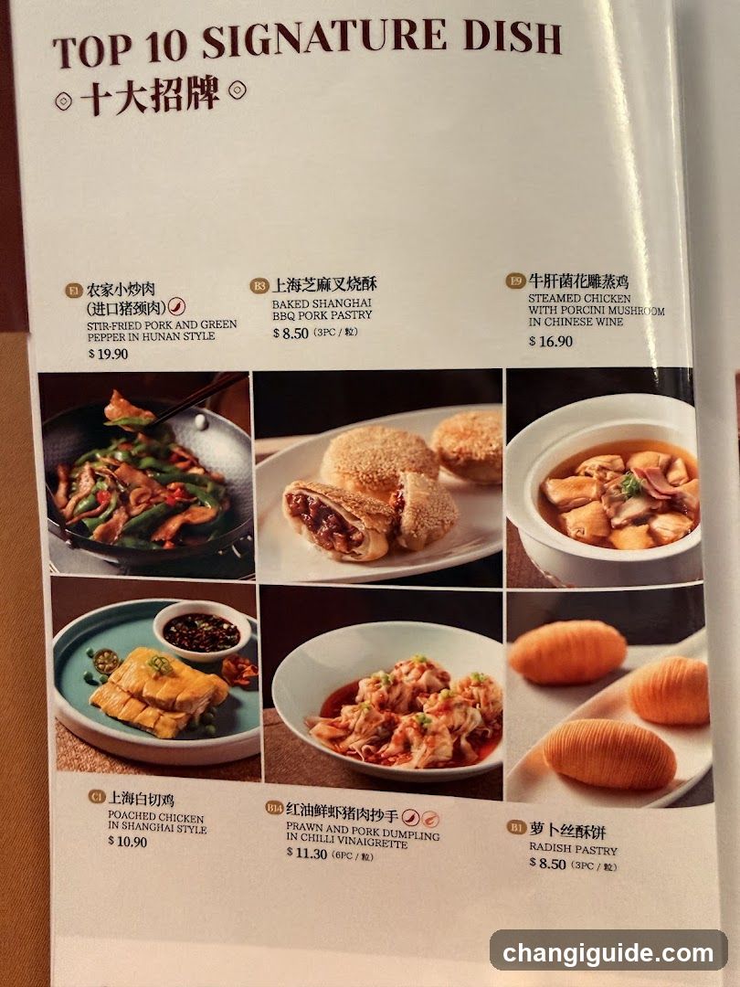 Top 10 Signature Dish Menu